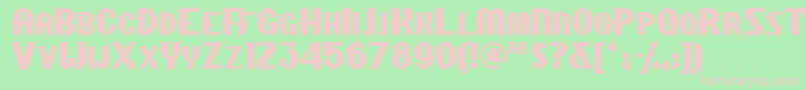 Шрифт Chippewafallsnf – розовые шрифты на зелёном фоне