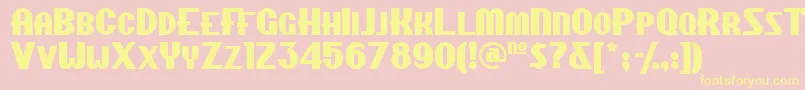 Chippewafallsnf Font – Yellow Fonts on Pink Background