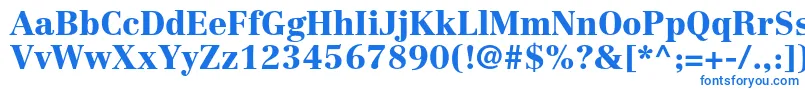 CentennialltstdBlack Font – Blue Fonts on White Background