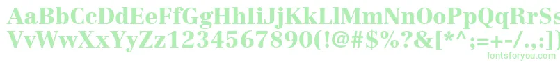 CentennialltstdBlack Font – Green Fonts on White Background