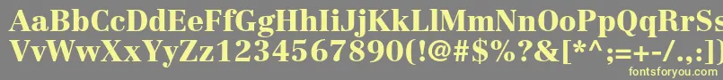 CentennialltstdBlack Font – Yellow Fonts on Gray Background