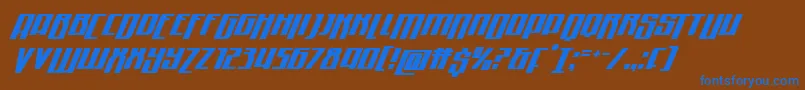 More about Quantummalicedropital Font Quantummalicedropital Font – Blue Fonts on Brown Background