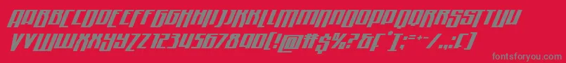 Quantummalicedropital Font – Gray Fonts on Red Background