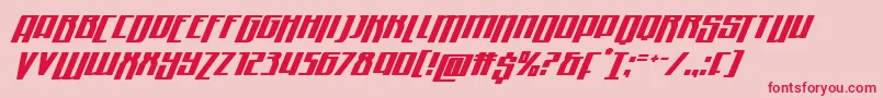 Quantummalicedropital Font – Red Fonts on Pink Background