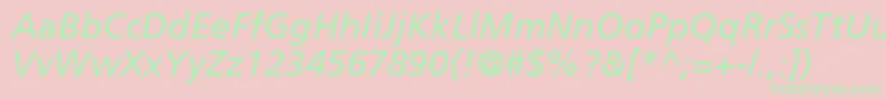 Más sobre la fuente FrutigerCe56Italic fuente FrutigerCe56Italic – Fuentes Verdes Sobre Fondo Rosa