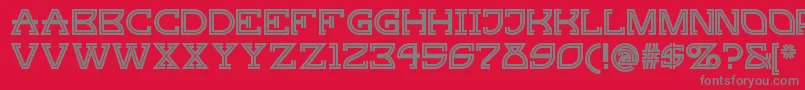 Gingerpeachynf Font – Gray Fonts on Red Background