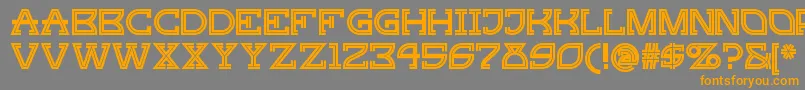 Gingerpeachynf Font – Orange Fonts on Gray Background