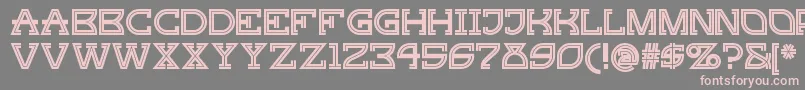 Gingerpeachynf Font – Pink Fonts on Gray Background