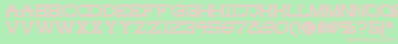 Gingerpeachynf Font – Pink Fonts on Green Background