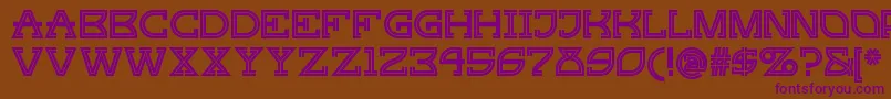 Gingerpeachynf Font – Purple Fonts on Brown Background