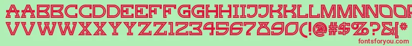 Gingerpeachynf Font – Red Fonts on Green Background