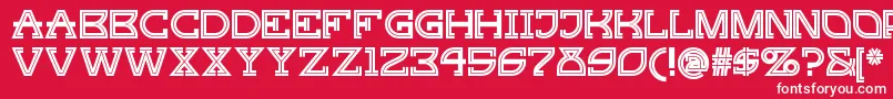 Gingerpeachynf Font – White Fonts on Red Background