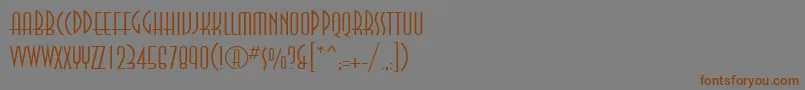 Annalightett-Schriftart – Braune Schriften auf grauem Hintergrund