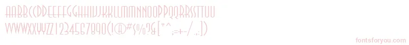 Annalightett Font – Pink Fonts on White Background