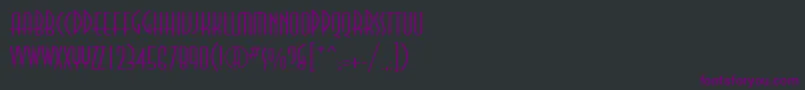 Annalightett Font – Purple Fonts on Black Background