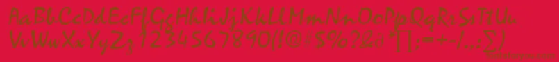 En savoir plus sur la police ZephyrDb Police ZephyrDb – polices brunes sur fond rouge