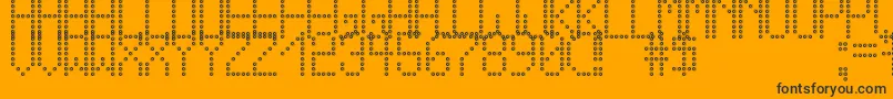 CrossLedTfb Font – Black Fonts on Orange Background