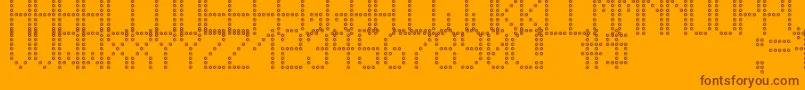 CrossLedTfb Font – Brown Fonts on Orange Background