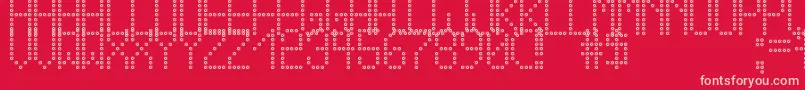 CrossLedTfb Font – Pink Fonts on Red Background