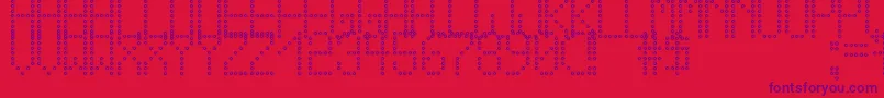 CrossLedTfb Font – Purple Fonts on Red Background