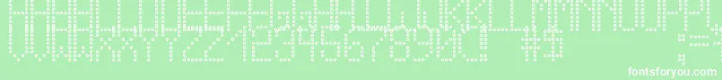 CrossLedTfb Font – White Fonts on Green Background