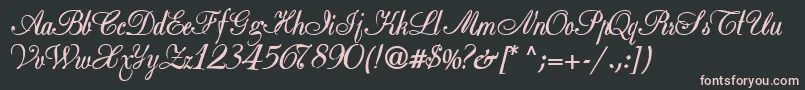 Basicclassa156aBold Font – Pink Fonts on Black Background