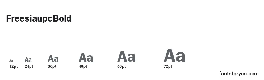 sizes of freesiaupcbold font, freesiaupcbold sizes