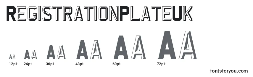 sizes of registrationplateuk font, registrationplateuk sizes