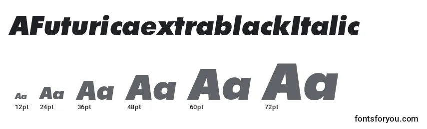 sizes of afuturicaextrablackitalic font, afuturicaextrablackitalic sizes