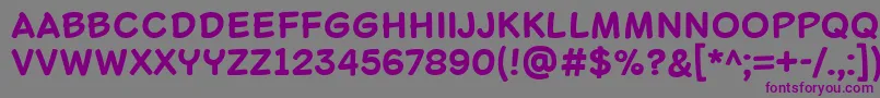 LascoBold-Schriftart – Violette Schriften auf grauem Hintergrund