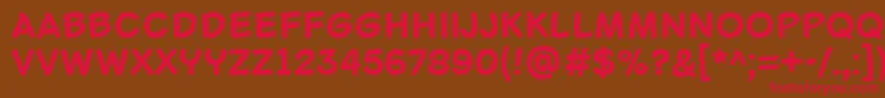 LascoBold Font – Red Fonts on Brown Background