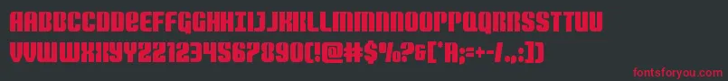 Nightwraithcond Font – Red Fonts on Black Background