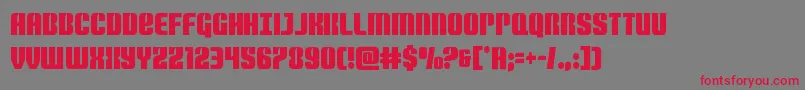 Nightwraithcond Font – Red Fonts on Gray Background
