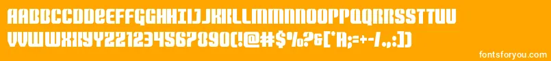 Nightwraithcond Font – White Fonts on Orange Background