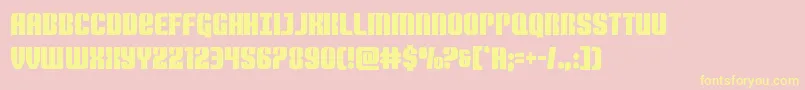 Nightwraithcond Font – Yellow Fonts on Pink Background