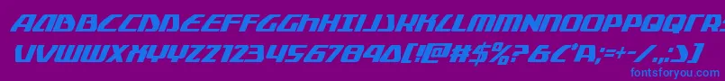 Globaldynamicscondital Font – Blue Fonts on Purple Background