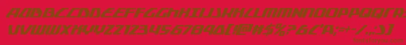 Globaldynamicscondital Font – Brown Fonts on Red Background