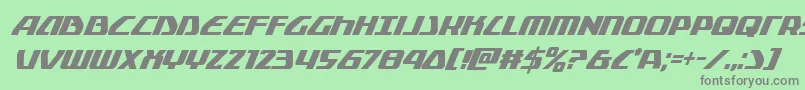 Globaldynamicscondital Font – Gray Fonts on Green Background