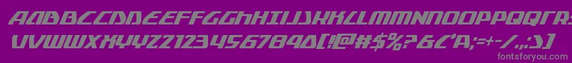 Globaldynamicscondital Font – Gray Fonts on Purple Background