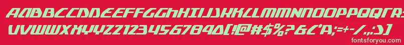 Globaldynamicscondital Font – Green Fonts on Red Background