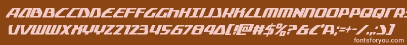 Globaldynamicscondital-Schriftart – Rosa Schriften auf braunem Hintergrund