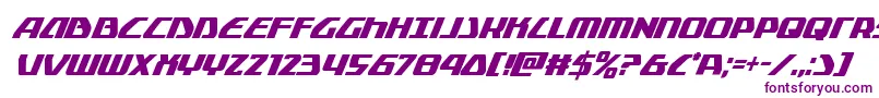 Globaldynamicscondital Font – Purple Fonts on White Background