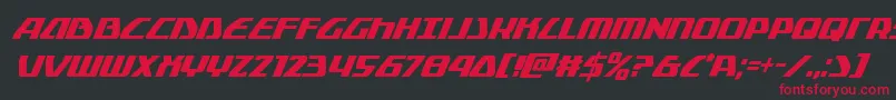 Globaldynamicscondital Font – Red Fonts on Black Background
