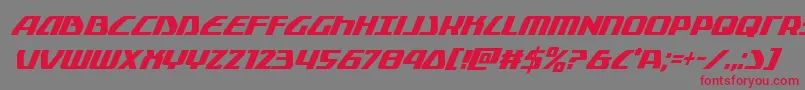Globaldynamicscondital Font – Red Fonts on Gray Background