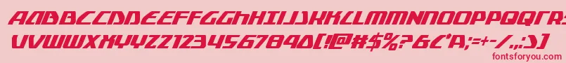 Globaldynamicscondital Font – Red Fonts on Pink Background