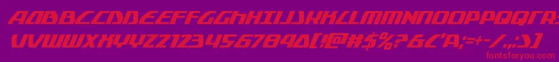Globaldynamicscondital Font – Red Fonts on Purple Background