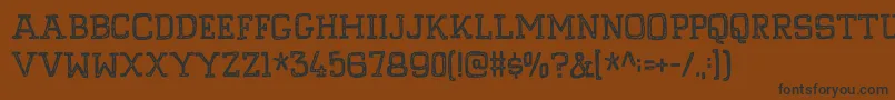 PompelmusCrispyDemo Font – Black Fonts on Brown Background