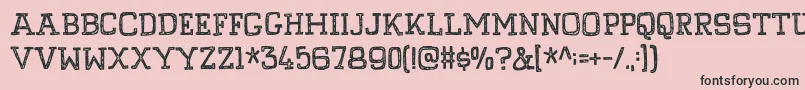 PompelmusCrispyDemo Font – Black Fonts on Pink Background