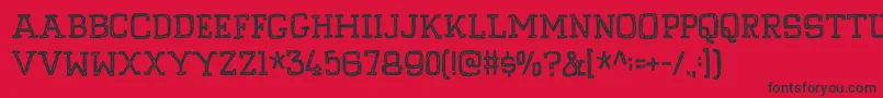 PompelmusCrispyDemo Font – Black Fonts on Red Background