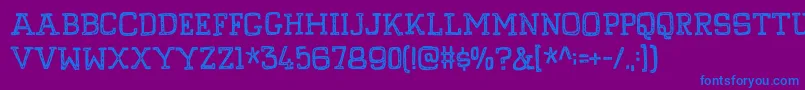 PompelmusCrispyDemo Font – Blue Fonts on Purple Background